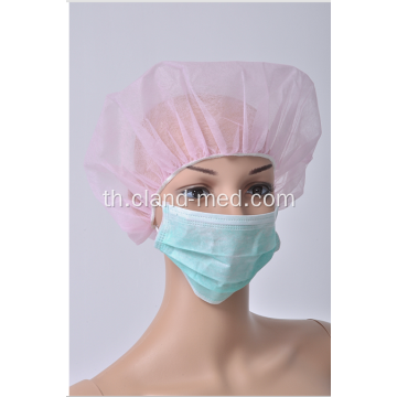 โรงพยาบาลใช้ศัลยกรรมทางการแพทย์ใช้ Nonwoven สี Bouffant Cap